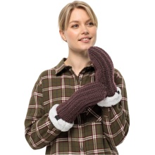 Jack Wolfskin Winter Gloves (Mittens) Highloft Knit Mitten (made of soft Sherpa fleece, warm) berrypink Women