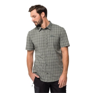 Jack Wolfskin Short Sleeve Shirt Rays Stretch Vent dark green Men