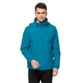 Jack Wolfskin Stormy Point 2-Layer Rain Jacket (Weatherproof Jacket, Waterproof/Windproof, Breathable) Everest Blue Men