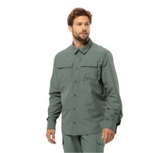 Jack Wolfskin Long Sleeve Shirt Barrier LS (with Chest Pockets) Hedge Green Men's