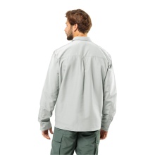 Jack Wolfskin Long Sleeve Shirt Barrier LS (with Chest Pockets) Light Grey Men's