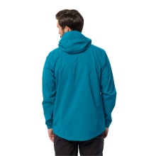 Jack Wolfskin hiking jacket/rain jacket Elsberg 2.5L (highly breathable, waterproof, windproof) everest blue Men