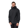 Jack Wolfskin hiking jacket/rain jacket Elsberg 2.5L (highly breathable, waterproof, windproof) black Men