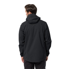 Jack Wolfskin hiking jacket/rain jacket Elsberg 2.5L (highly breathable, waterproof, windproof) black Men