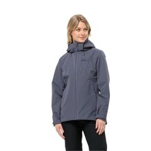 Jack Wolfskin Rain Jacket Fernblick 2-Layer (Weatherproof Jacket, Waterproof, Windproof) Dark Grey Women