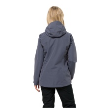 Jack Wolfskin Rain Jacket Fernblick 2-Layer (Weatherproof Jacket, Waterproof, Windproof) Dark Grey Women