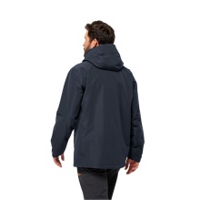 Jack Wolfskin Rain Jacket Fernblick 2-Layer (Weatherproof Jacket, Waterproof, Windproof) Night Blue Men