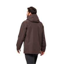 Jack Wolfskin Rain Jacket Fernblick 2-Layer (Weatherproof Jacket, Waterproof, Windproof) Burgundy Men