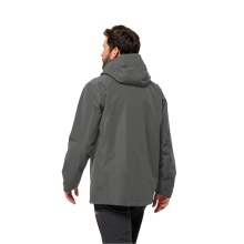 Jack Wolfskin Rain Jacket Fernblick 2-Layer (Weatherproof Jacket, Waterproof, Windproof) Dark Grey Men