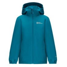 Jack Wolfskin Rain Jacket Flaze Texapore (windproof, waterproof and lightweight) Everest Blue Kids