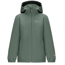 Jack Wolfskin Rain Jacket Flaze Texapore (windproof, waterproof and lightweight) hedge green Kids