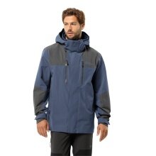 Jack Wolfskin hiking jacket/rain jacket Jasper 2-Layer (weatherproof jacket, waterproof, windproof) sky blue Men