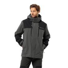 Jack Wolfskin hiking jacket/rain jacket Jasper 2-Layer (weatherproof jacket, waterproof, windproof) dark grey men