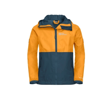 Jack Wolfskin Rain Jacket Rainy Days (breathable, windproof, waterproof) orange Kids