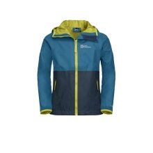 Jack Wolfskin Rain Jacket Rainy Days (breathable, windproof, waterproof) everest blue Kids