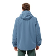 Jack Wolfskin Stormy Point 2-Layer 2024 Rain Jacket (Weatherproof Jacket, Waterproof, Windproof) Light Blue Men