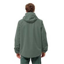 Jack Wolfskin Rain Jacket Stormy Point 2-Layer 2024 (Weatherproof Jacket, Waterproof, Windproof) Hedge Green Men