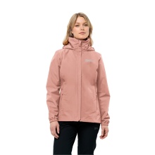 Jack Wolfskin Stormy Point 2-Layer Rain Jacket (Weatherproof Jacket, Waterproof, Windproof) Pink Women