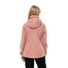 Jack Wolfskin Stormy Point 2-Layer Rain Jacket (Weatherproof Jacket, Waterproof, Windproof) Pink Women