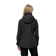 Jack Wolfskin Stormy Point 2-Layer Rain Jacket (Weatherproof Jacket, Waterproof, Windproof) Black Women