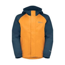 Jack Wolfskin Rain Jacket Tucan (lightweight, windproof, waterproof) orange Kids