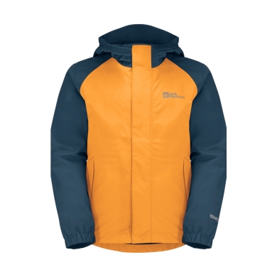 Jack Wolfskin Rain Jacket Tucan (lightweight, windproof, waterproof) orange Kids