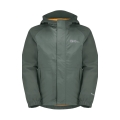 Jack Wolfskin Rain Jacket Tucan (lightweight, windproof, waterproof) hedge green Kids