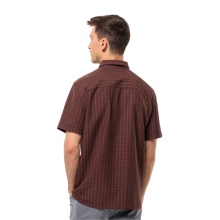 Jack Wolfskin Wander and Travel Shirt El Dorado (moisture regulating) Short Sleeve Burgundy Men's