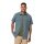 Jack Wolfskin Travel and Hiking Shirt Thompson 2023 Short Sleeve Grey Blue Men's