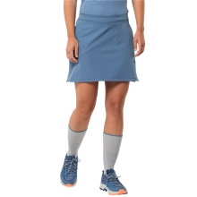 Jack Wolfskin Wander-Rock Hiking Alpine Skort (with inner shorts, elastic, breathable) light blue ladies