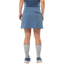 Jack Wolfskin Wander-Rock Hiking Alpine Skort (with inner shorts, elastic, breathable) light blue ladies