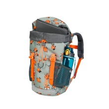 Jack Wolfskin Children's Hiking Backpack Smileyworld Forest Player (for children aged 6 and older) grey-green/orange 16 Litres