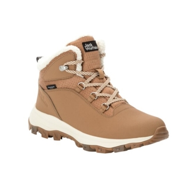 Jack Wolfskin Winter Shoes Everquest Mid Texapore (warm, waterproof, PFC-Free) sand brown Women