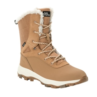 Jack Wolfskin Winter Shoes Everquest Snow High Texapore (warm, waterproof, PFC-Free) sand brown Women