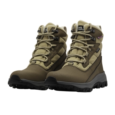 Jack Wolfskin Winter Shoes Everquest Pro Texapore High (waterproof, PrimaLoft® insulation) dark green Ladies