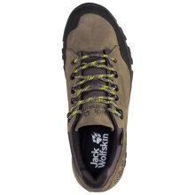 Jack Wolfskin Hiking Shoes Rebellion Texapore Low (Trekking, Nubuck leather, waterproof) khaki brown/phantom Men