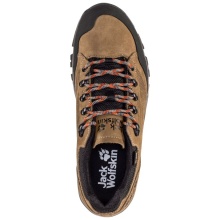 Jack Wolfskin Hiking Shoes Rebellion Texapore Low (Trekking, Nubuck Leather, waterproof) brown/red Men