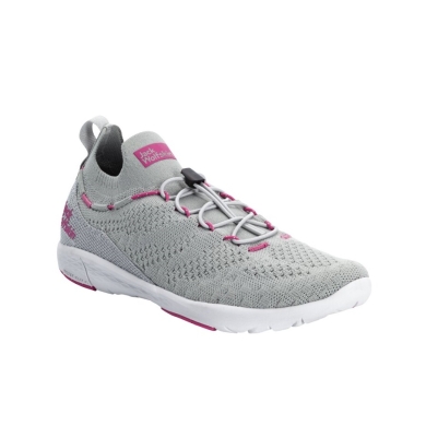 Jack Wolfskin Sneaker Spirit Knit Low (everyday shoes, light and flexible sole) silver-grey Women