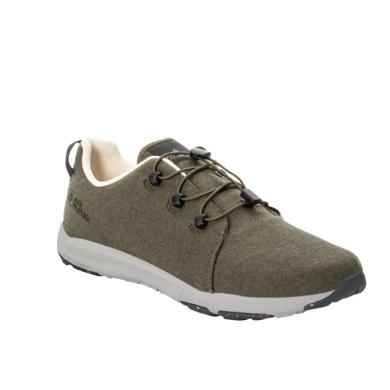 Jack Wolfskin Sneaker Spirit Wool Low (light, flexible sole) moss green Men