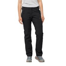 Jack Wolfskin Softshell Hiking Trousers Glastal Pant (windproof, water-repellent) black ladies