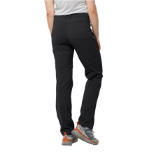 Jack Wolfskin Softshell Hiking Trousers Glastal Pant (windproof, water-repellent) black ladies