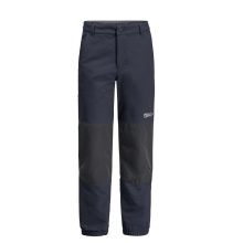 Jack Wolfskin Winter Softshell Trousers Rascal Winter Pants (windproof, water-repellent) long navy blue Kids