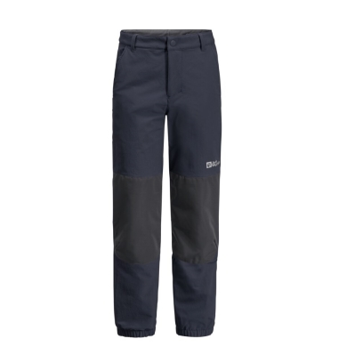 Jack Wolfskin Winter Softshell Trousers Rascal Winter Pants (windproof, water-repellent) long navy blue Kids