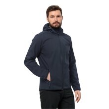 Jack Wolfskin Softshell Jacket Bornberg Hoody (Hood, windproof, water-repellent) navy blue Men