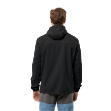 Jack Wolfskin Softshell Jacket Feldberg Hoody (windproof, water-repellent) black Men