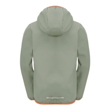 Jack Wolfskin Softshell Jacket Fourwinds 2024 (robust, breathable) grey-green Kids