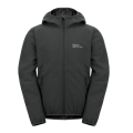 Jack Wolfskin Softshell Jacket Fourwinds 2024 (robust, breathable) granite grey/black Kids