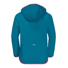 Jack Wolfskin Softshell Jacket Fourwinds (wind & water repellent) in Everest Blue for Kids