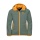 Jack Wolfskin Softshell Jacket Fourwinds (wind & water repellent) dark green/orange Kids