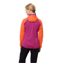 Jack Wolfskin Softshell Jacket Go Hike (Hood, windproof, water-repellent) magenta Women